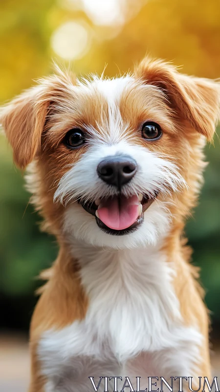 Close-range canine portrait with shallow depth of field bokeh.