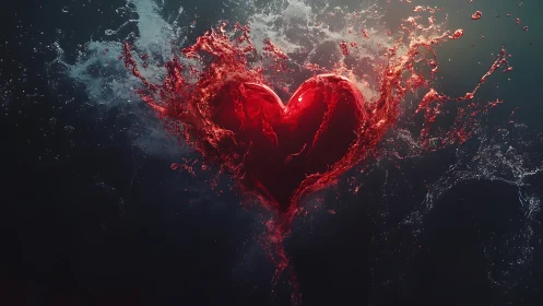 Crimson Passion Erupts From Darkness