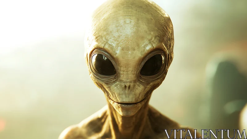 Photorealistic close-up portrait of extraterrestrial humanoid lifeform.