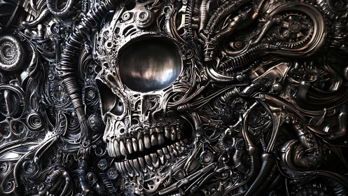 Chrome bones whisper through tangled biomech midnight circuitry