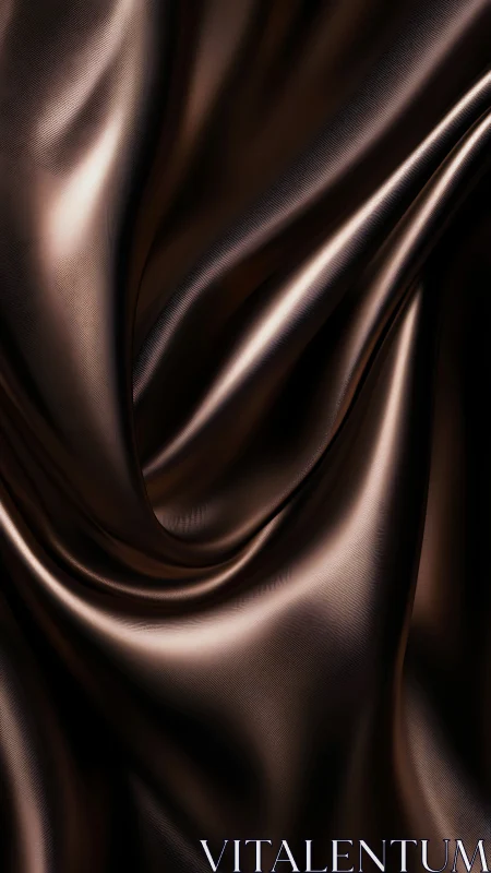 Dark satin fabric folds with soft reflective highlights.