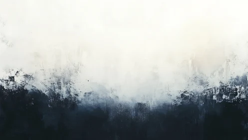 Monochrome atmospheric gradient with abstract brush textures.