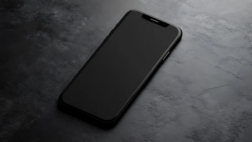 Sleek Digital Companion Rests Against Weathered Stone Surface