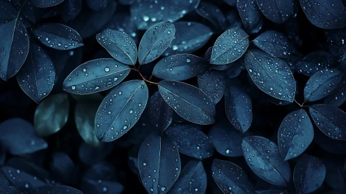 Midnight leaves whisper softly under lingering rainlight