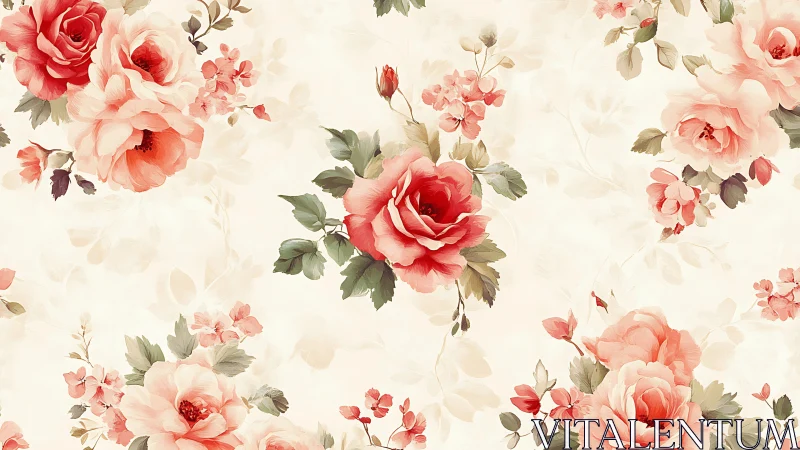 Delicate Rose Garden Romance.