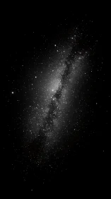 Dense stellar band across dark night sky background.