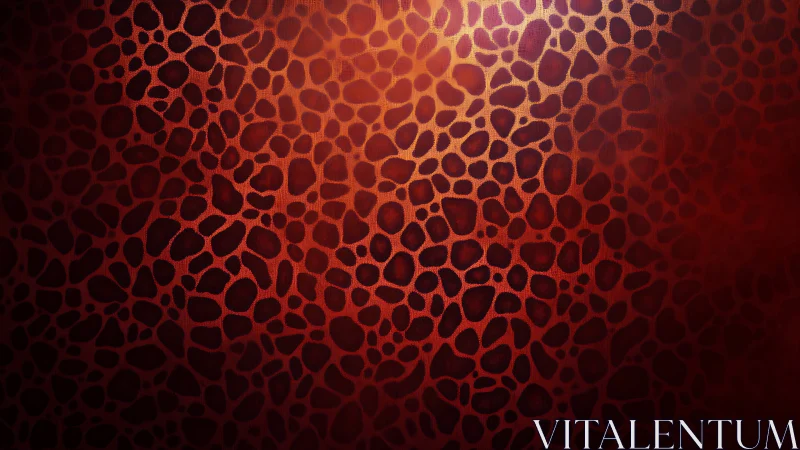 Red organic cell-like network pattern with gradient lighting.