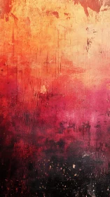 Textured gradient wall in warm red and black tones.