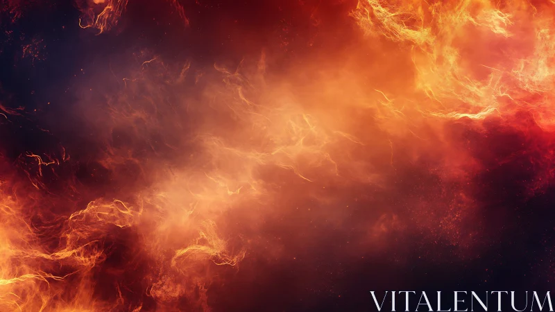 Inferno's Dance: Electric Flames Consume the Void.