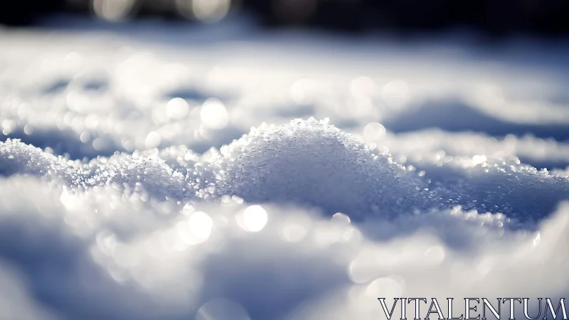 Crystal hush over snowy dunes in soft winter daylight.
