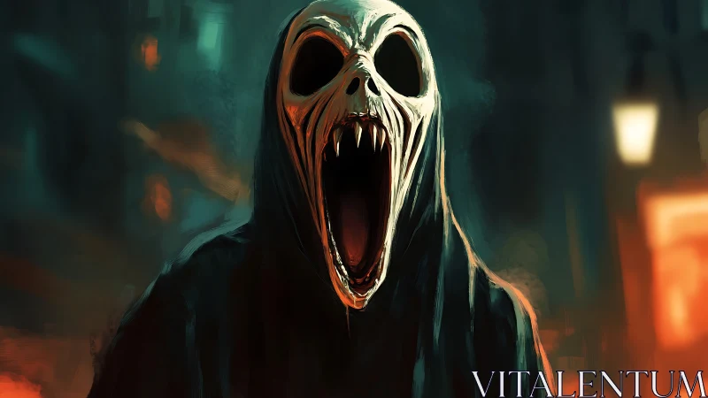 Nocturnal spectral entity with elongated skull and gaping maw.