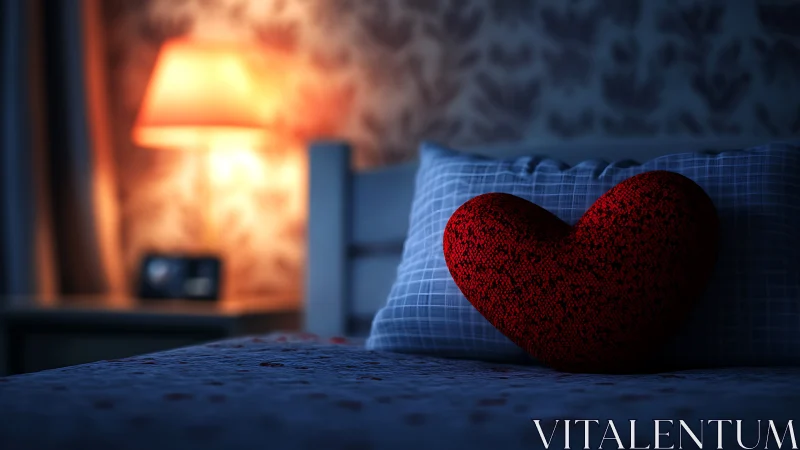 Red Heart's Winter Vigil by the Glowing Hearth.