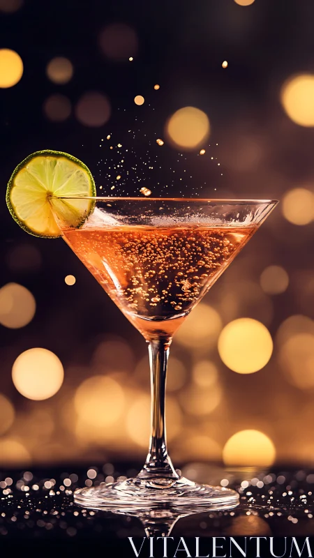 Effervescent Citrus Dream Dances Through Golden Bokeh