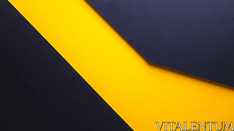 Diagonal yellow stripe dividing two dark navy planes.