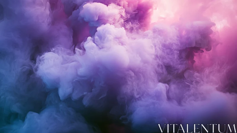 Chromatic volumetric nebula of diffused magenta-violet vapor.