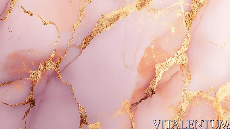 Elegant Pink and Gold Marble Texture with Abstract Luxury Style.