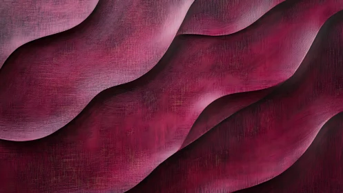 Velvet tides curl softly across a twilight crimson canvas