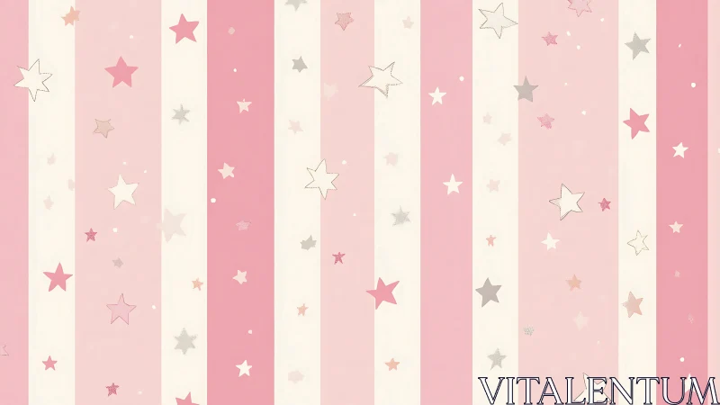 Candy stripes catch drifting pastel stars in soft daydream.