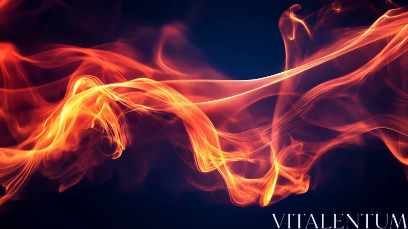 Liquid Fire Dance: Where Plasma Ribbons Meet Midnight