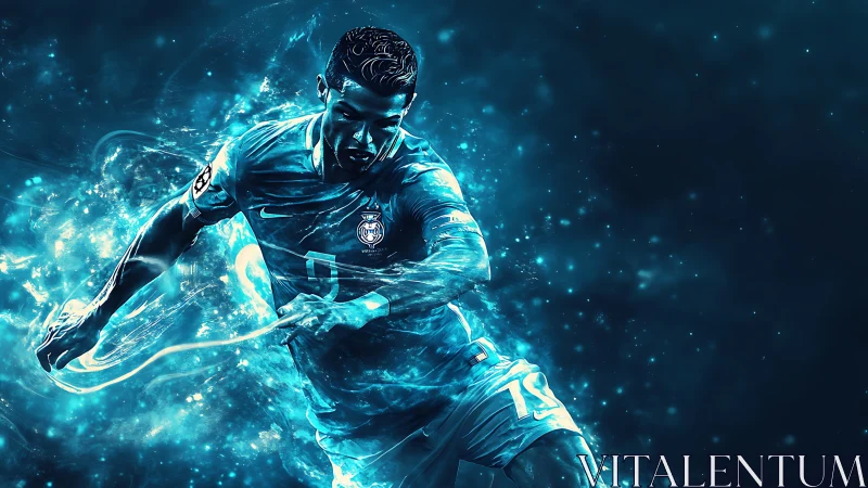 Astral striker carved from electric blue starlight. Period.