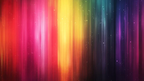 Chromatic starlight curtains pour into a cosmic dusk.