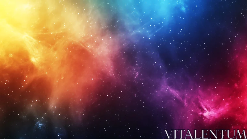 Starglow rainbow nebula where quiet colors drift softly.