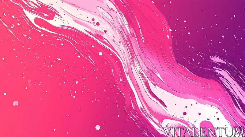 Chromatic fluid shear flow in magenta gradient field study.