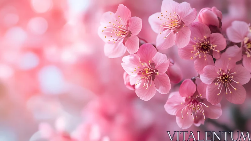 Peach Blossom Whispers: Spring's Delicate Rose Garden.