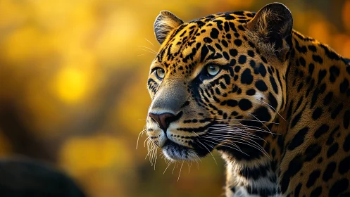 Leopard's Luminous Gaze Pierces Golden Afternoon.
