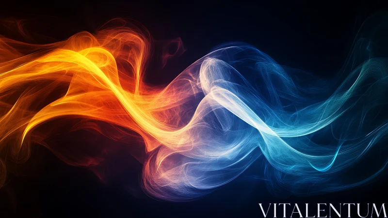 Dancing Light Waves Where Fire Meets Ice and Wonder