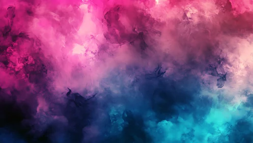 Color gradient cloud texture shows diffused pink to cyan transition