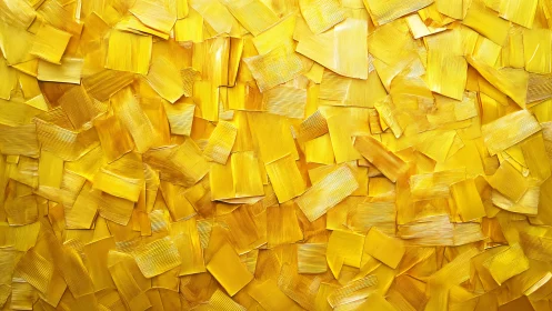 Golden impasto panels form vivid textured abstract field.