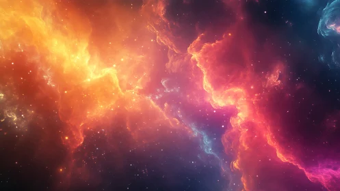 Bipolar emission nebula with ionized gas filaments and dust lanes