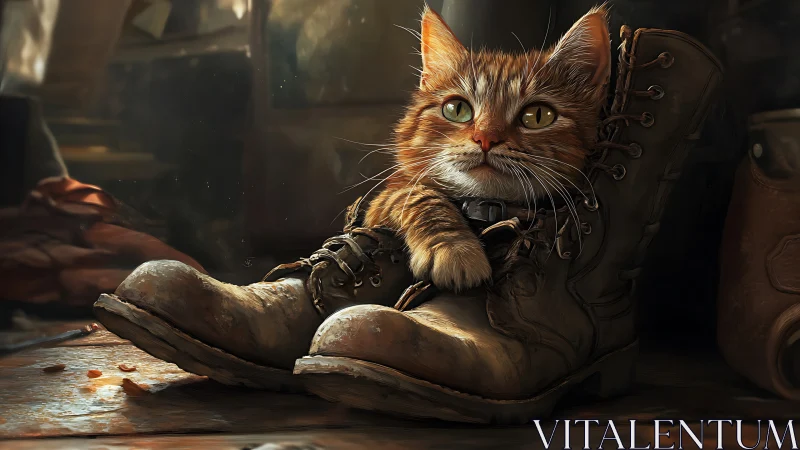 Pint-Sized Explorer in Weathered Boots Adventure.