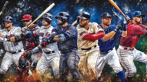 Dynamic digital lineup of professional baseball batters