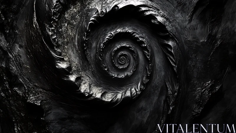 Midnight vortex carved from molten shadow and steel echoes.