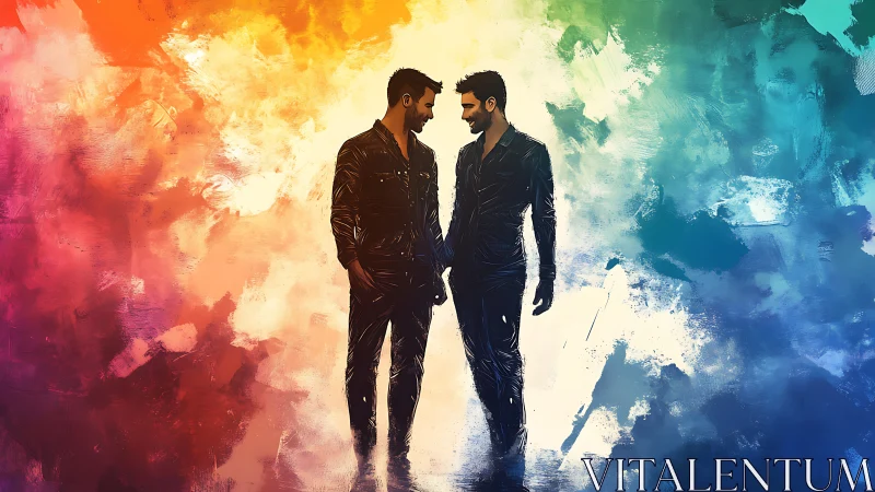 Two Souls Converge Through Chromatic Spectrum Dance