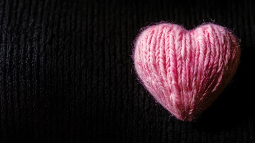 Pink Heart Knit: Love's Cozy Contradiction.
