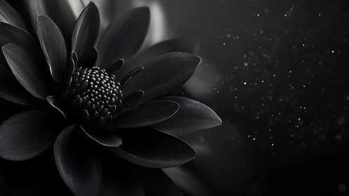 Monochromatic Flower with Textured Center.