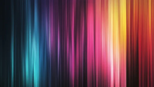 Vibrant vertical light streaks in full spectrum gradient.