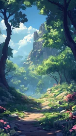 Sky-Tower Dreams Bloom Between Ancient Forest Guardians