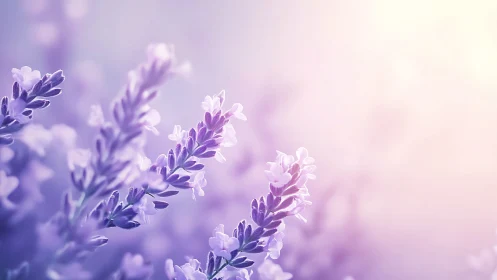 Lavender whispers drifting through soft morning light.