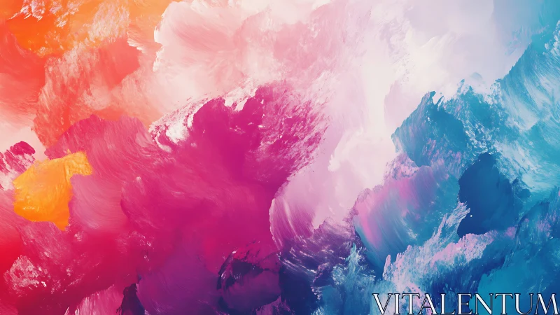 Multicolor abstract gradient with textured brush strokes.