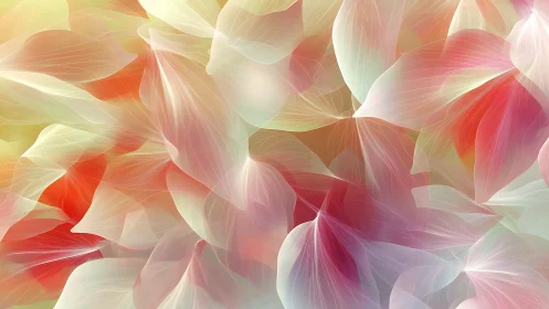 Translucent layered petals form soft gradients and filament veins