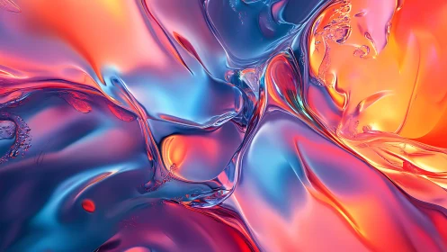 Liquid nebula swirls in molten blue and ember light.