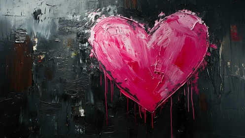 Crimson Heart Bleeds Against the Stormy Night