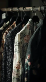 Suspended Textile Archive: Draped Fabric on Metal Apparatus.