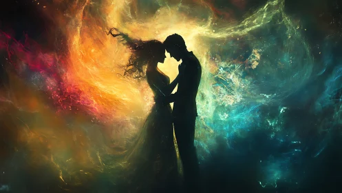 Two Souls Connected in Radiant Enchantment.