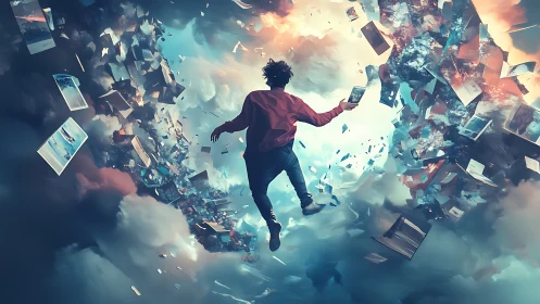 Memories whirl into a storm as one dreamer walks the sky