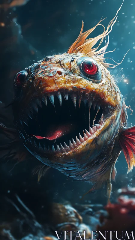 Midnight abyss predator laughs with a thousand glassy teeth